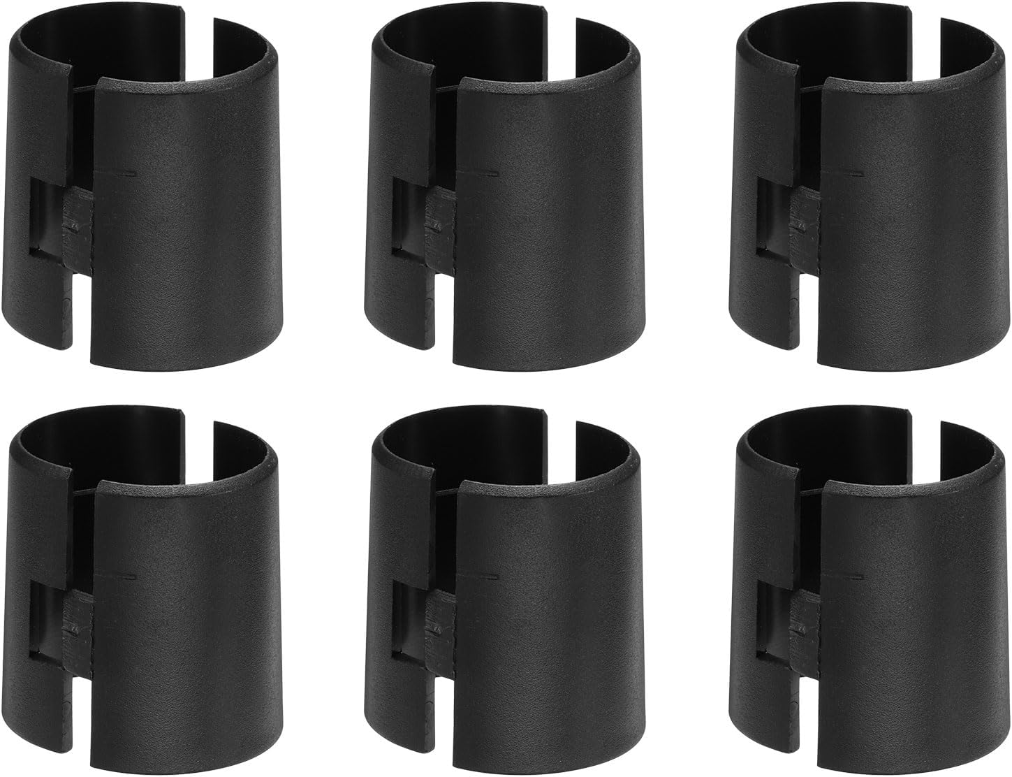 HARFINGTON 6 Pairs Wire Shelf Clips 1-1/2"(38mm) ABS Plastic Shelf Lock Clips for Wire Shelving Shelf Lock Clips Replacements Accessories Parts Post Shelving