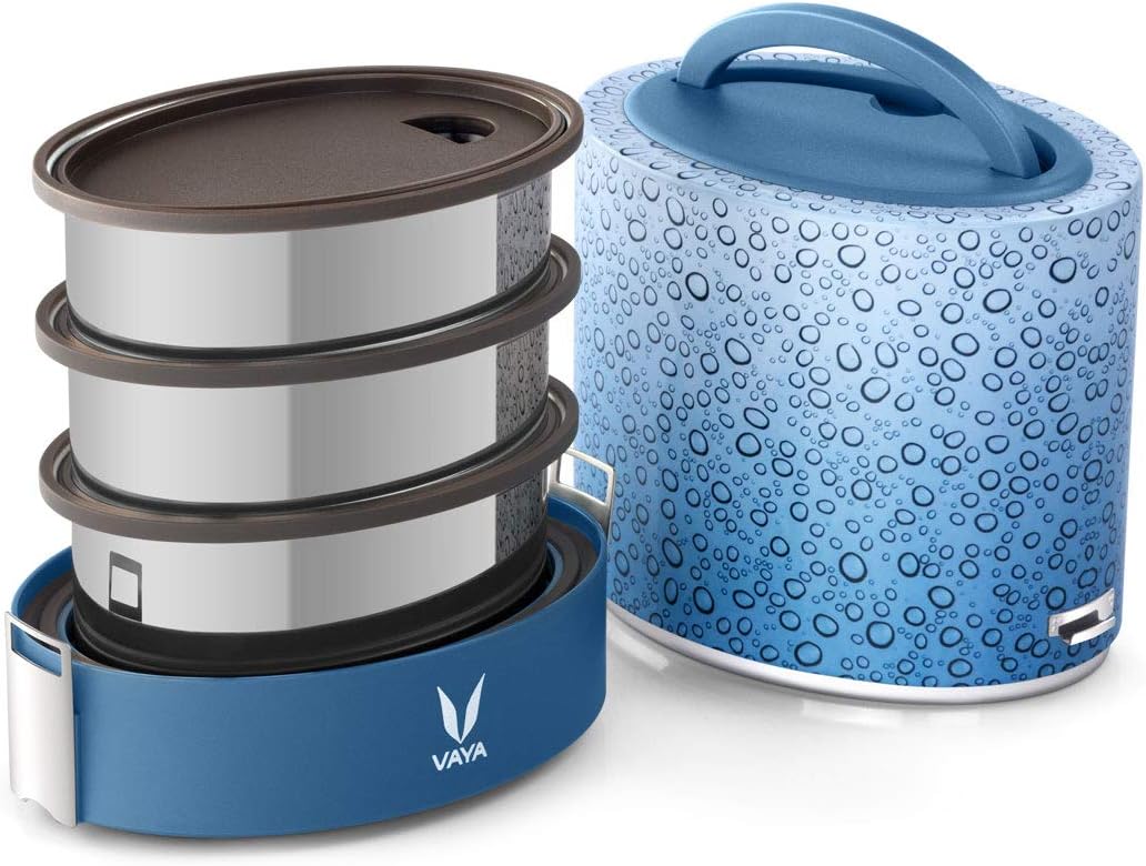 VAYA TYFFYN Polished Stainless Steel Lunch Box without