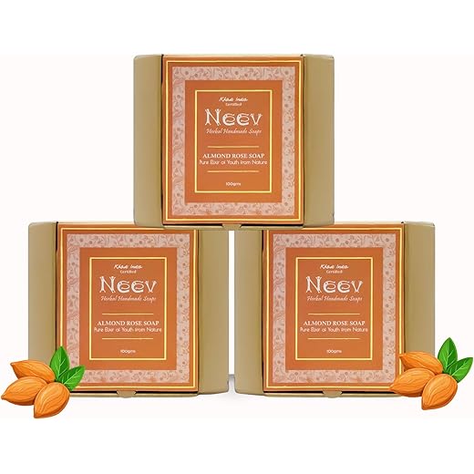 Neev Almond Rose Soap Set 100g - Nourishing 100 g