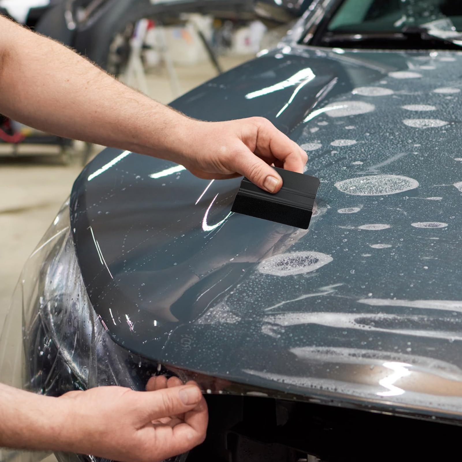 Kit Spatole Per Pellicole Adesive Dimiff® - Set Professionale Con Taglierino Per Applicazione Pellicole - Foto 10