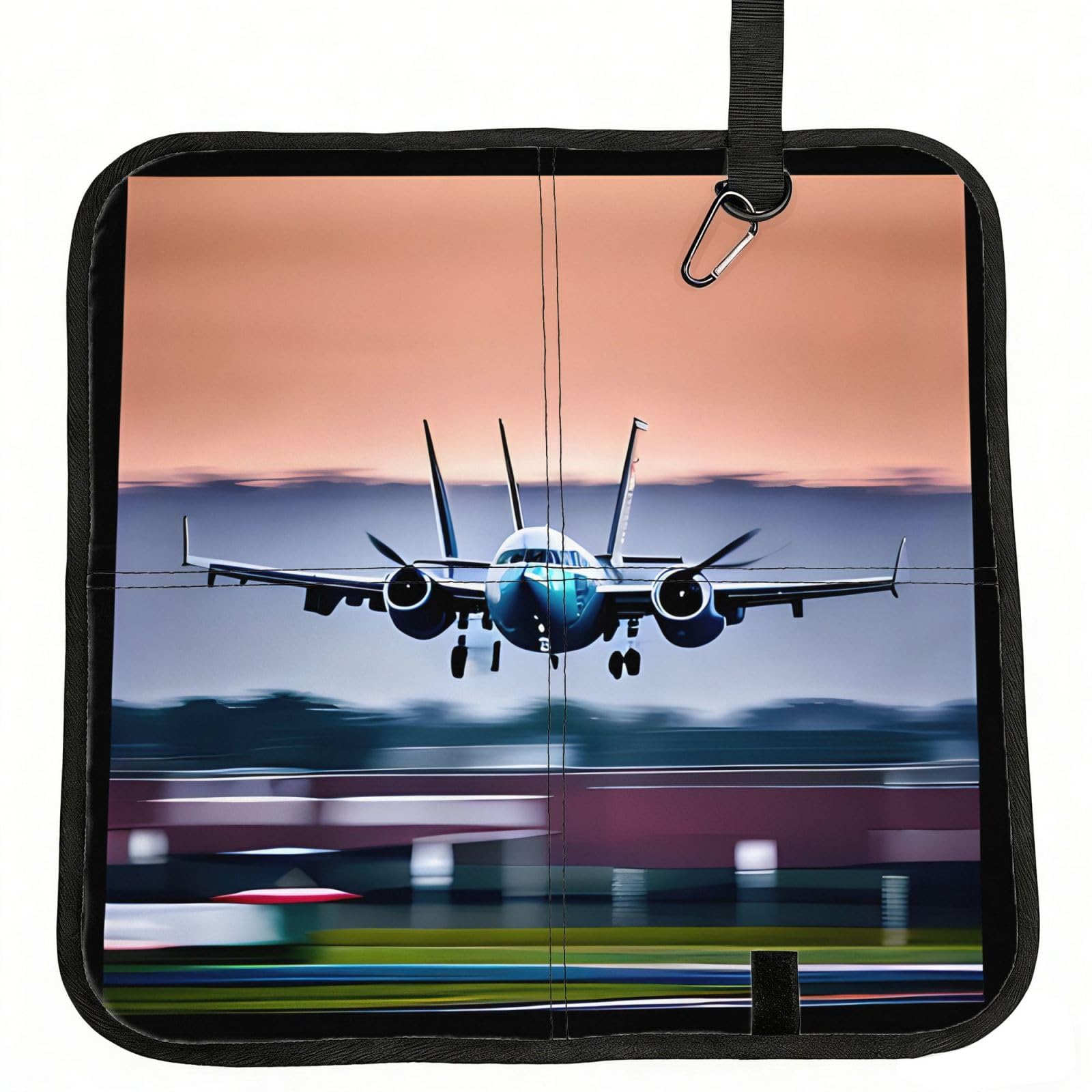YGLHBDPBF Fly Airplane Print Camping seat cushion,Foldable Sitting Pads,Save Backpack Space for Hiking
