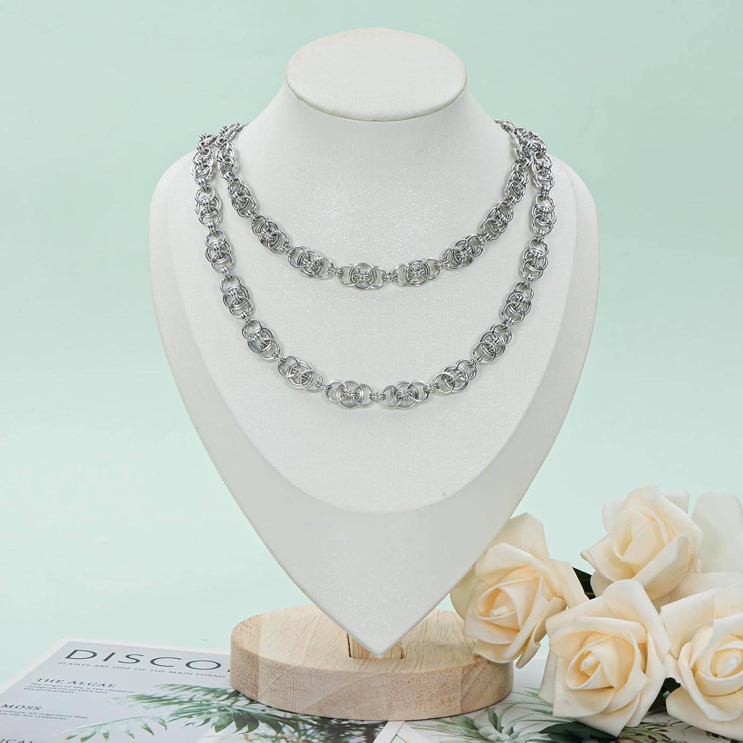 UMAOKANG 2 Meters Circle Chains for Jewelry Making Stainless Steel Chain Bulk for Men and Women Necklace DIY Jewelry Supplies - Image 7