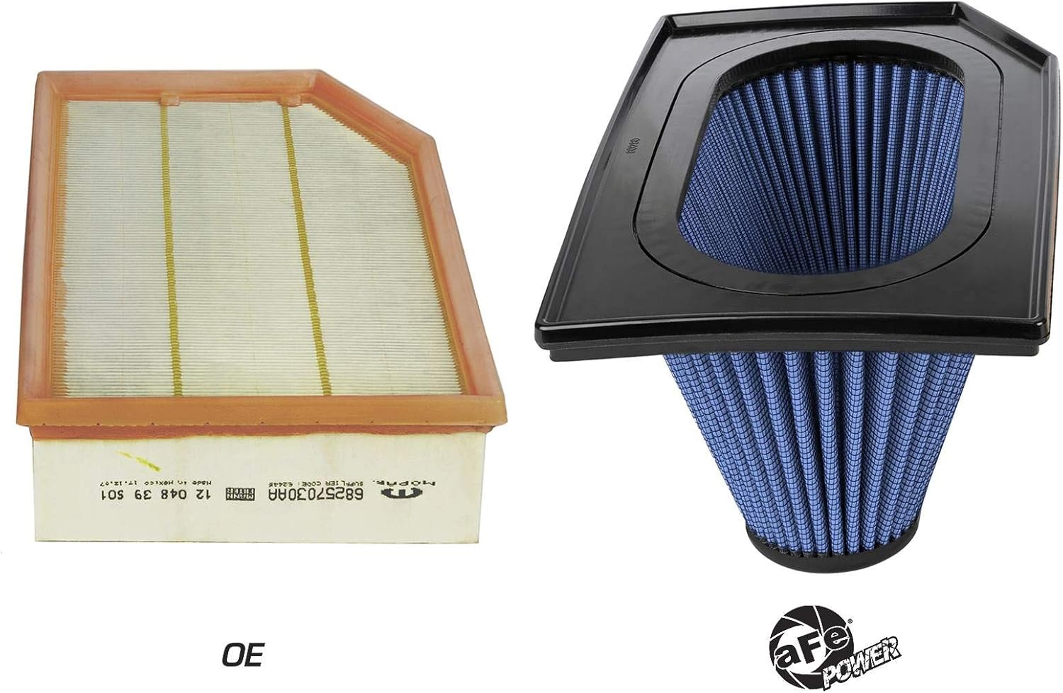 aFe POWER Magnum FLOW Inverted Replacement Air Filter (IRF) w/Pro 5R Media for Jeep Wrangler (JL) 18-20 L4-2.0L (t)/V6-3.6L #30-80280