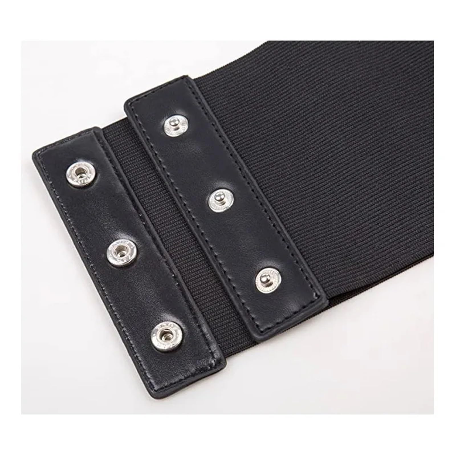Ceinture large en cuir élastique for femme, idéale for les robes, le quotidien, sorties décontractées et tenues assorties Pour Femmes