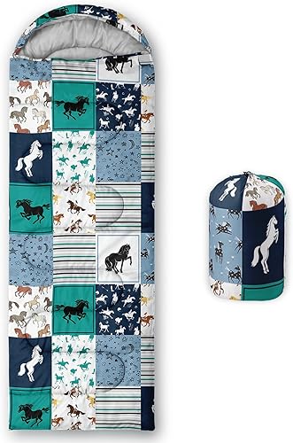 BSNTHO Saco de dormir para camping, 3 estaciones, clima cálido y fresco, ligero, saco de dormir impermeable para adultos y niños, viajes y al aire