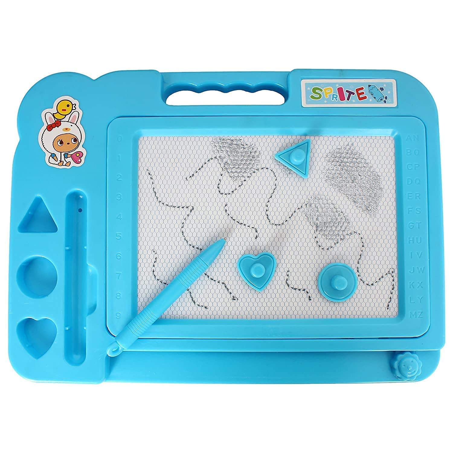 UNIQUE WORLD KIDS MAGNETIC SLATE is Very Useful and Easy to Use, How to Write, Read and Draw on This Non-Toxic Board - Color as per Stock