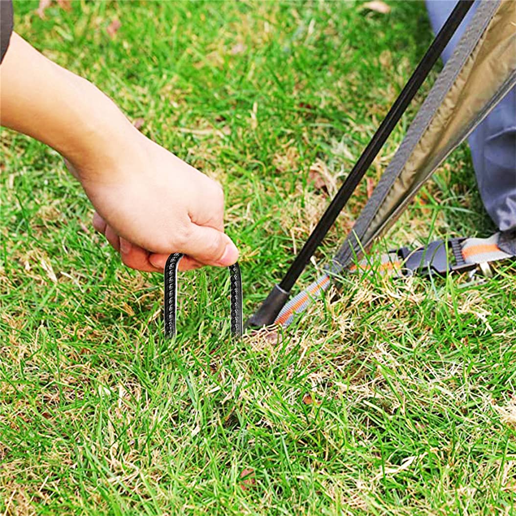 Lot De 6 Piquets D'ancrage Robustes De 30,5 Cm Pour Tente De Trampoline