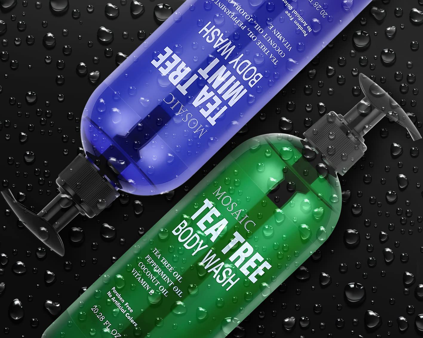Tea Tree Body Wash & Shower Gel with Vitamin E for Jock Itch, Eczema, Ringworm, Body Odor, Acne, Body Wash Women & Men with Added Body Oils, LARGE 20.2 FL Oz Bottle (Tea Tree, Pack of 2) : Beauty & Personal Care