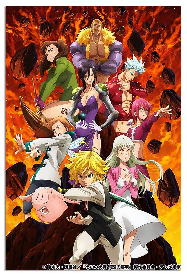 Amazon.co.jp: 七つの大罪のキャラクター ウォールポスター 7つの大罪