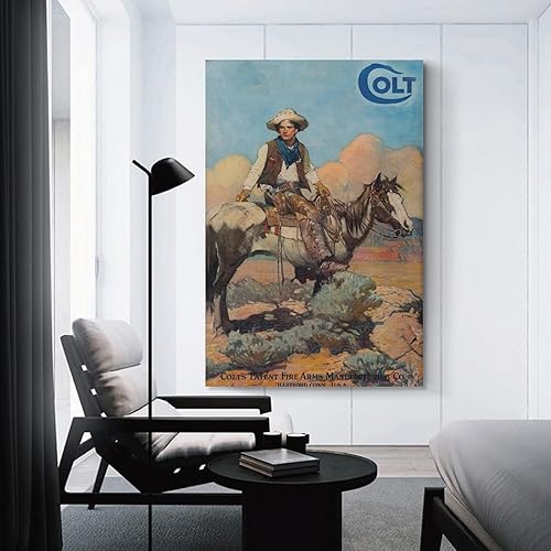 Miniatura 3 de MAIHAIBAO Retro Horse Cowboy 1925 Colt Firearms Vintage Look Reproduction Poster Style 12x18inch(30x45cm)
