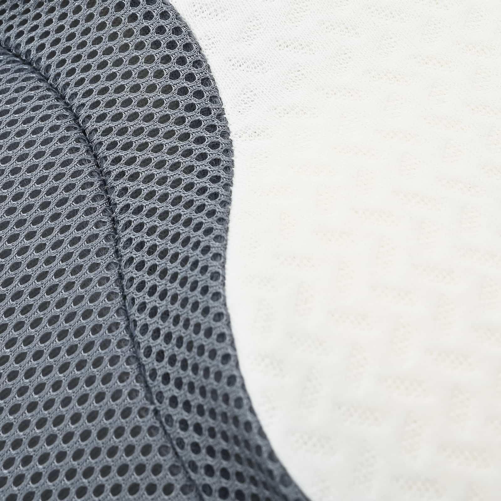 Almohada cervical blanca de espuma viscoelástica 58 x 37,5 x 12 cm, almohada ergonómica con espuma viscoelástica transpirable y funda lavable a máquina para aliviar el dolor de cuello y