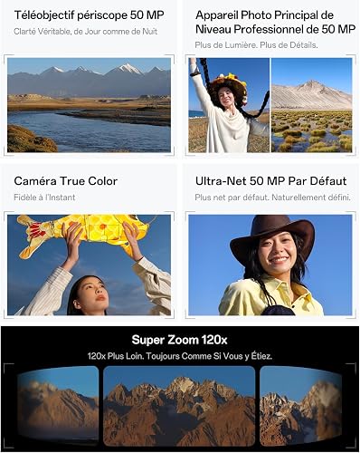 OPPO Find X9 Pro 5G 16+512Go, Smartphone avec IA, Ecran ProXDR 6,78" 120 Hz, Camera Hasselblad 200 MP, 4K Motion, Batterie 7500 mAh, IP69, Silk White - 5