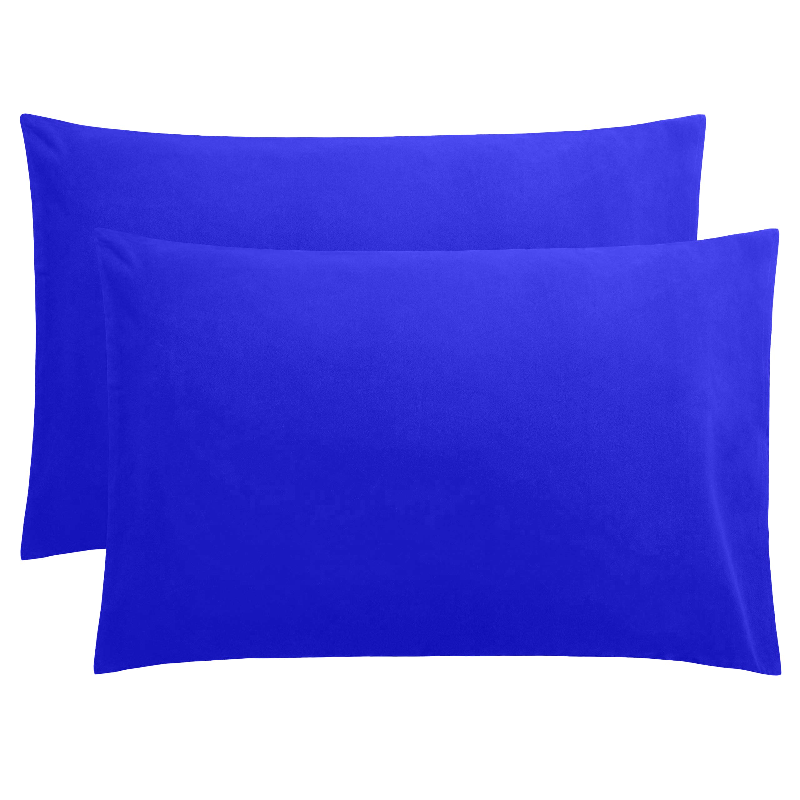 Polycotton Pillowcases 50x75cm Soft & Breathable Pillow Covers Wrinkle-Resistant, Easy Care Bedding, Standard Size Pillow Cases 2 Pack (Royal Blue, 50x75 CM) โ image 1