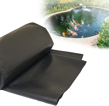 Image AMINNA Small Fish Pond Liners Rubber Pond Tarp - 0.2mm Pond Skins for Waterfall, Pond and Fish Ponds and Water Gardens Image AMINNA Small Fish Pond Liners Rubber Pond Tarp - 0.2mm Pond Skins for Waterfall, Pond and Fish Ponds and Water Gardens