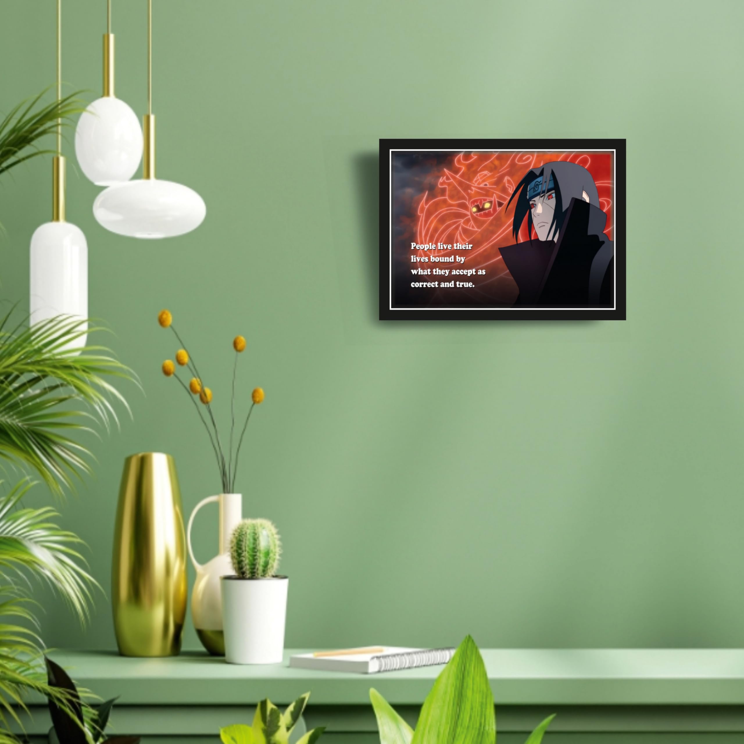 Itachi Uchiha Bound by Truth Quote Photo Frame – 12.8 by 9.25 inch