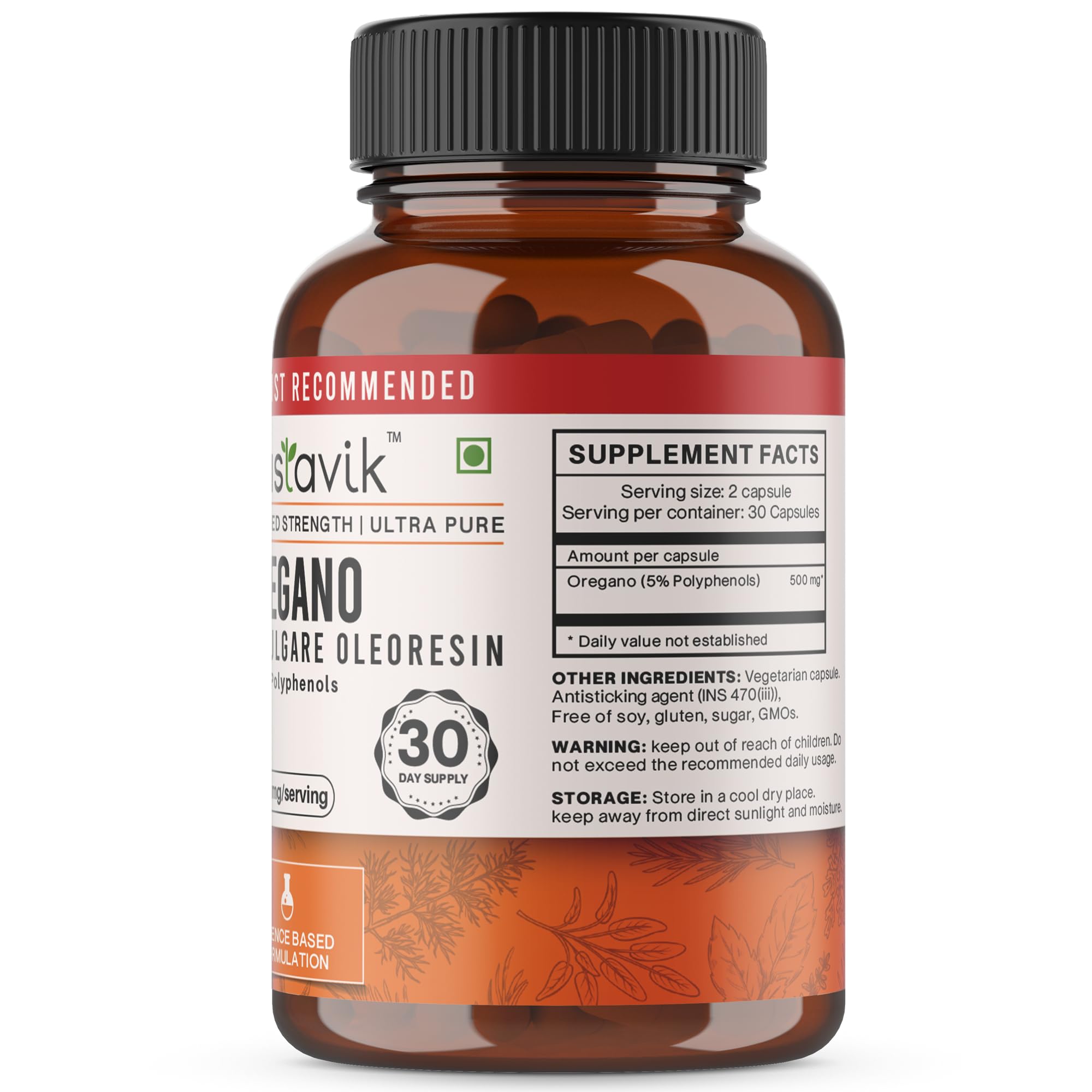 Vaastavik Oregano Supplements 60 Veg Capsules 1
