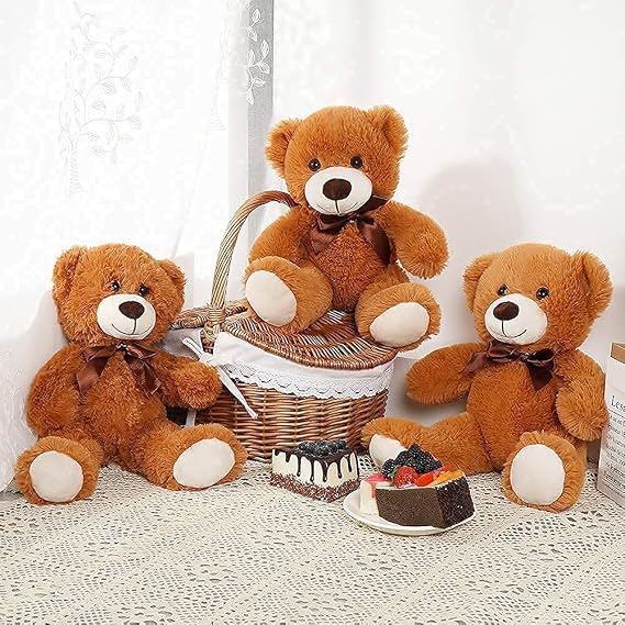 MorisMos 9 Packs Bulk Teddy Bears Stuffed Animal, Small Teddy Bear Bulk Plush for Kids 14Inch