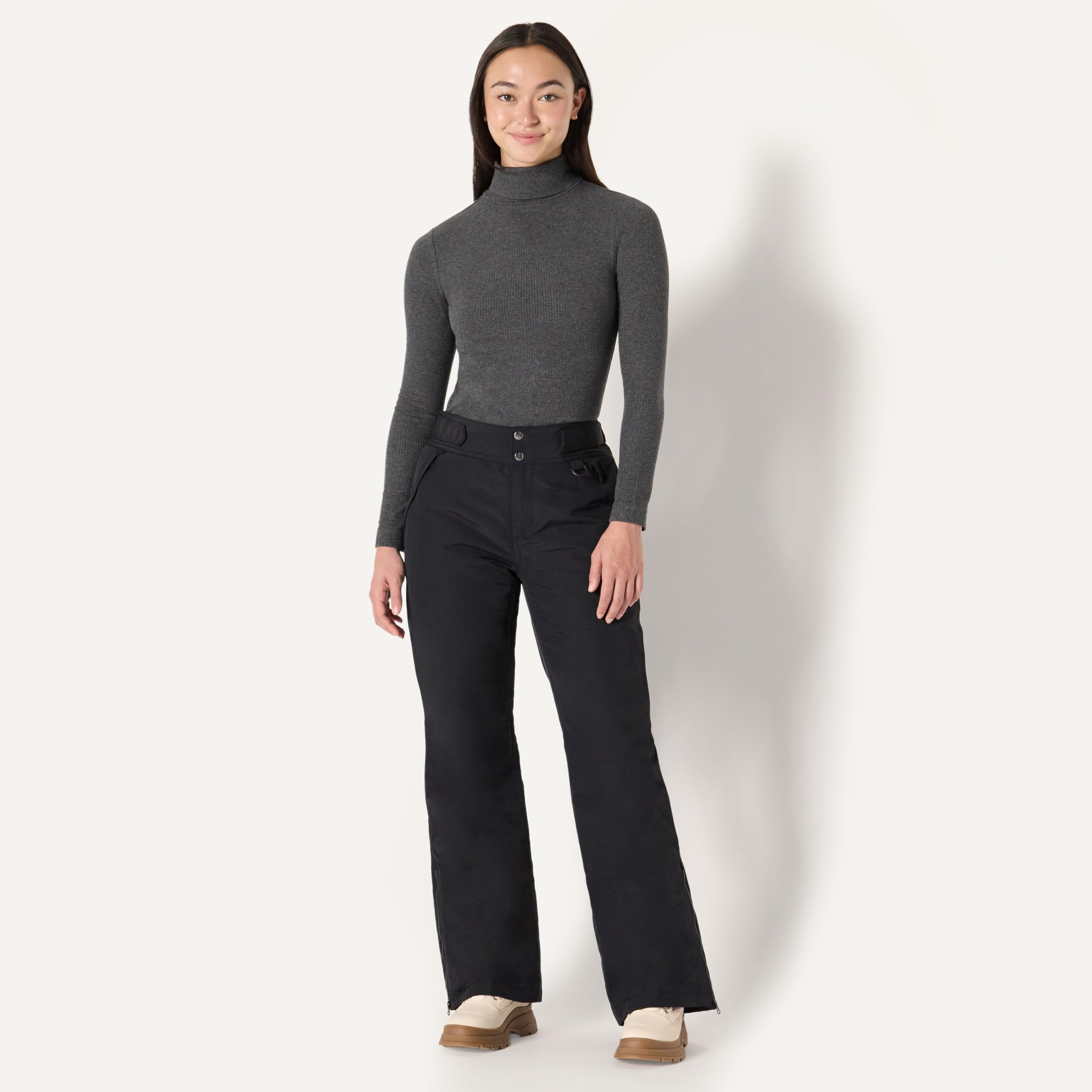 Amazon Essentials Pantaloni da Sci a Vita Media Imbottiti e Idrorepellenti Donna