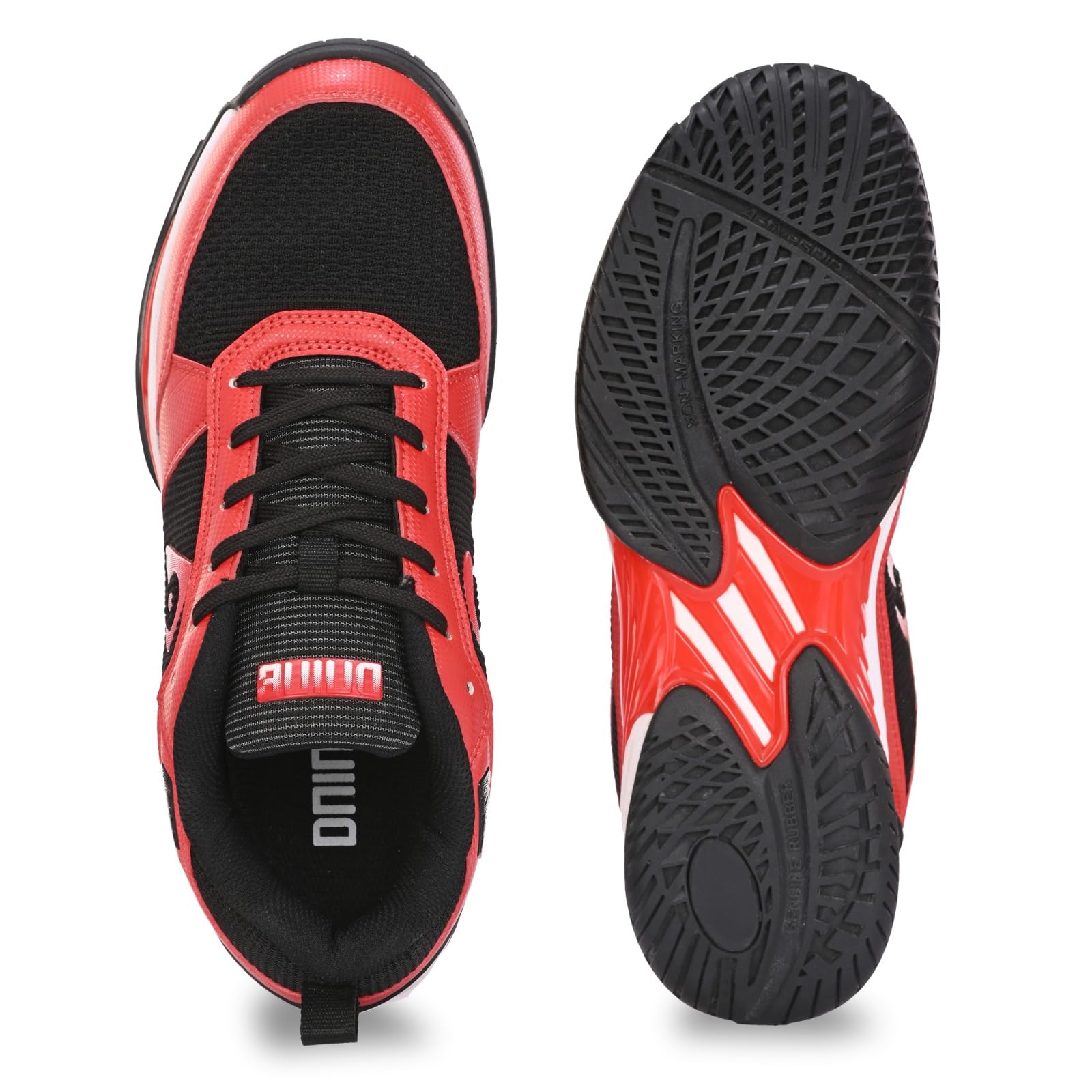 DNINE Cult Men Non Marking Shoes Black/Red 3