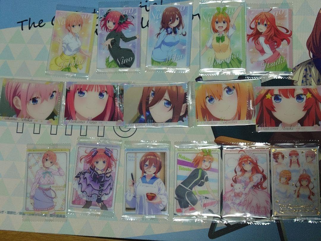 Amazon.co.jp: 五等分の花嫁∽ ウエハース カード16枚セット : 文房具 