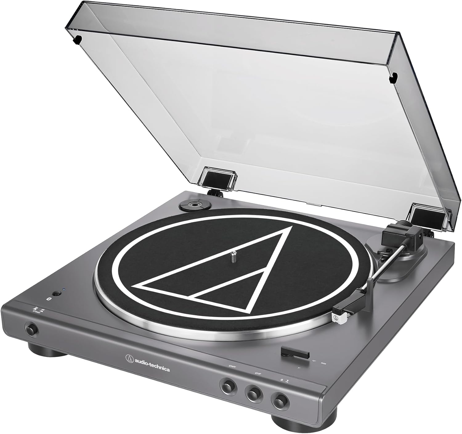 Audio-Technica at-LPGO-BT Fully Automatic Wireless Belt-Drive Turntable (Gun-Metal/Black) - Image 3