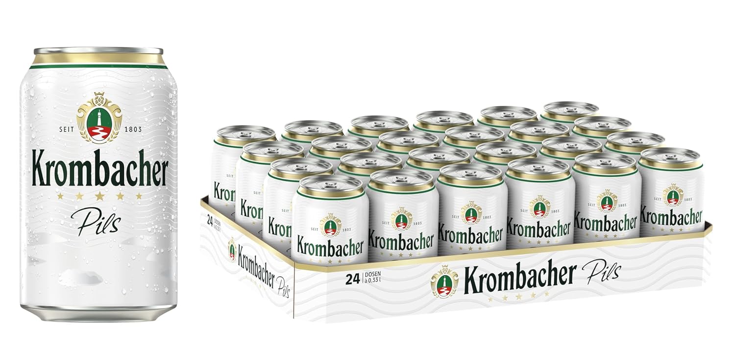 Krombacher Pils 0.33 L Box of 24 Can