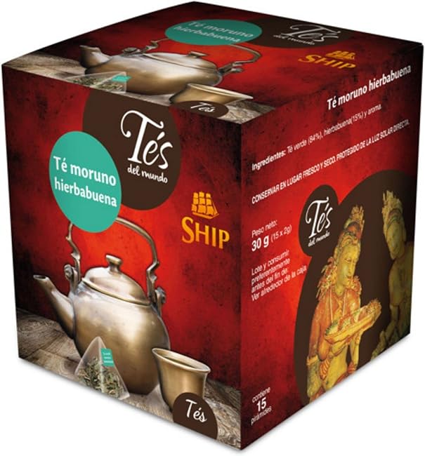 Caja 15 Pirámides Té Moruno