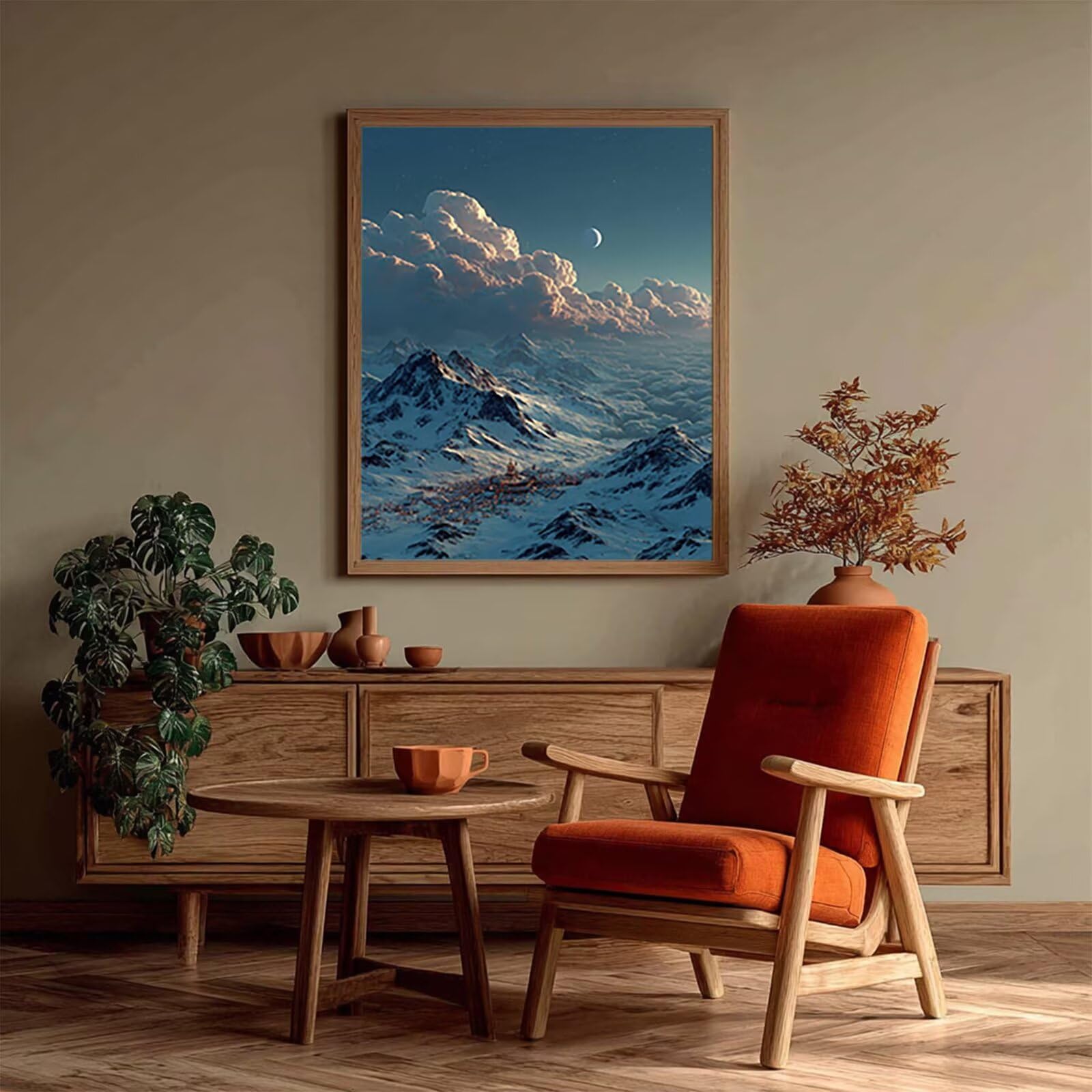 Snow Mountain diamentowe zestawy artystyczne dla dorosłych, Cloud 5D DIY diamentowy obraz dla dorosłych, DIY, pełne wiercenie, kryształowe zestawy klejnotów dla początkujących, haft krzyżykowy 5D
