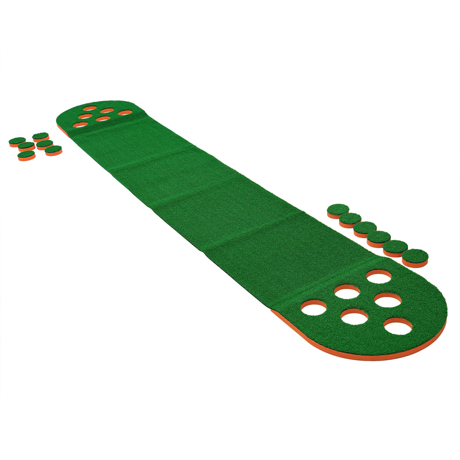 Mini Golf Course, Putter Golf Pong, Golf Game, Putting Orange Indoor, Golf Putting Mat, Golf Stuff, Miniature Golf,Golf Putting Green for Indoor & Outdoor Party Game Use