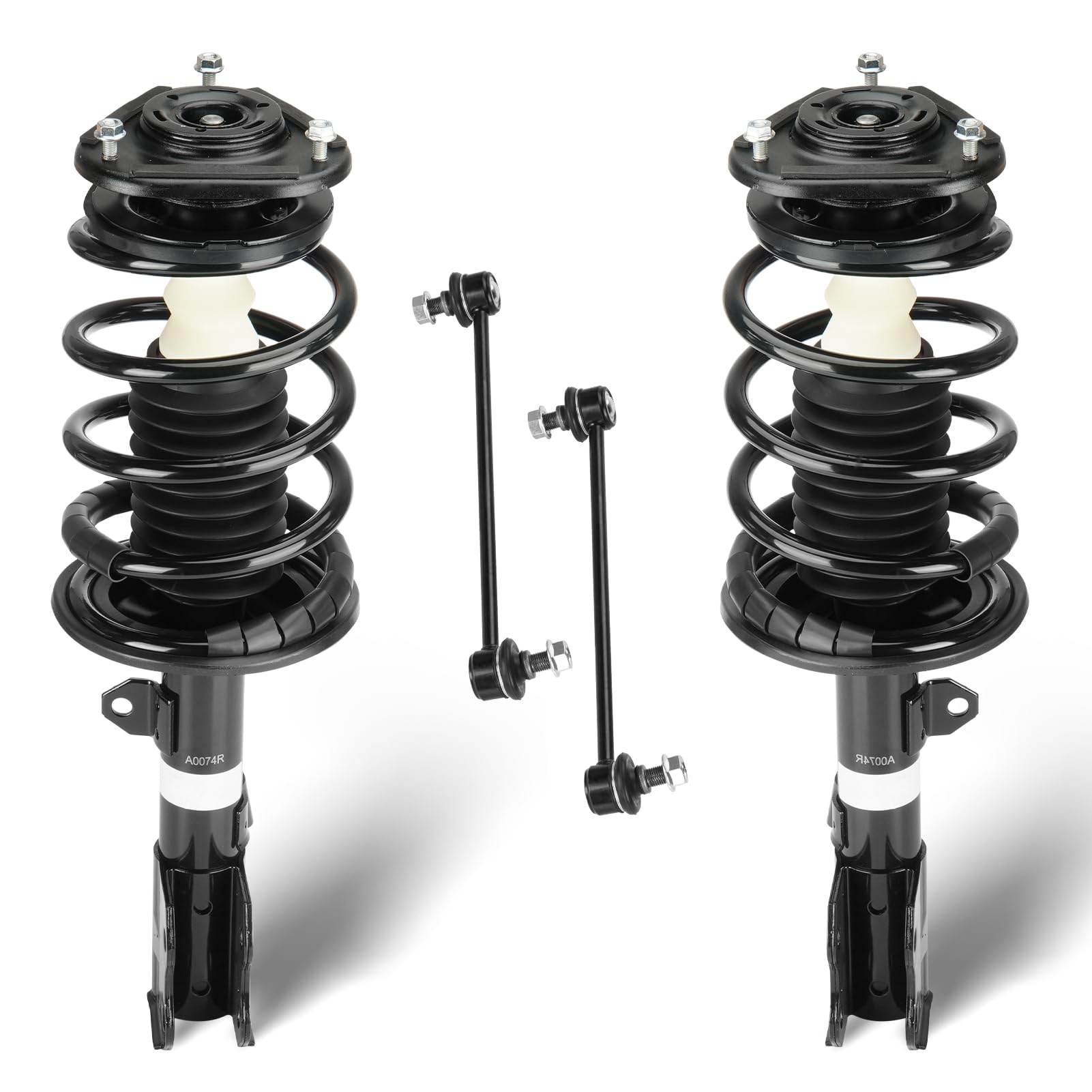 Front Struts Assembly Shock Absorber & Sway Bars End Links Fit for 2004-2009 Toyota Prius (Exc. Prius C & Prius V), Replace for 172358 172357 K90433 (
