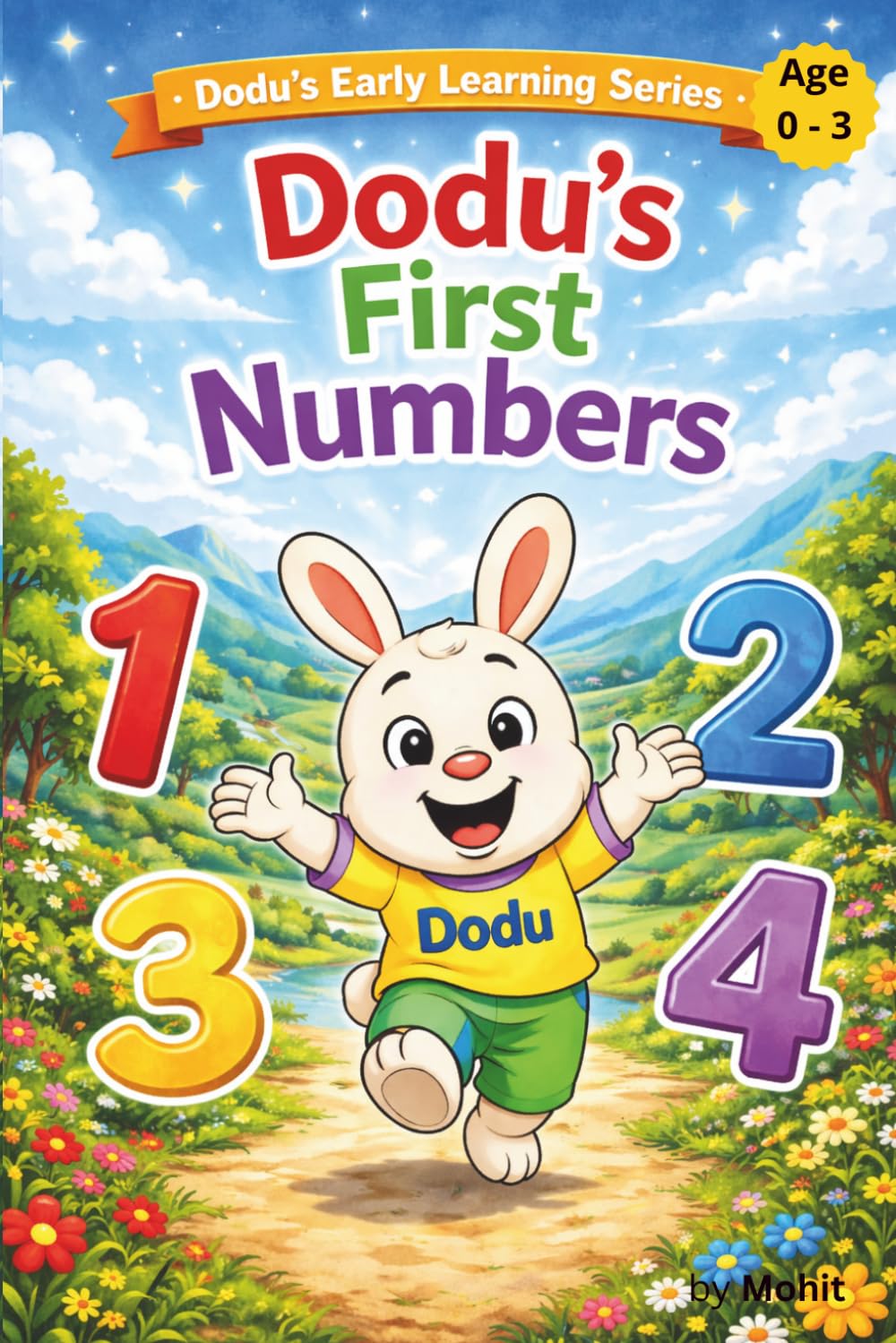 First Numbers with Dodu: A Toddler Learning Book for Ages 0–3 | Early Number Recognition, Counting Skills & Visual Learning for Babies and Preschool ... Simple Counting & Repetition-Based Teaching