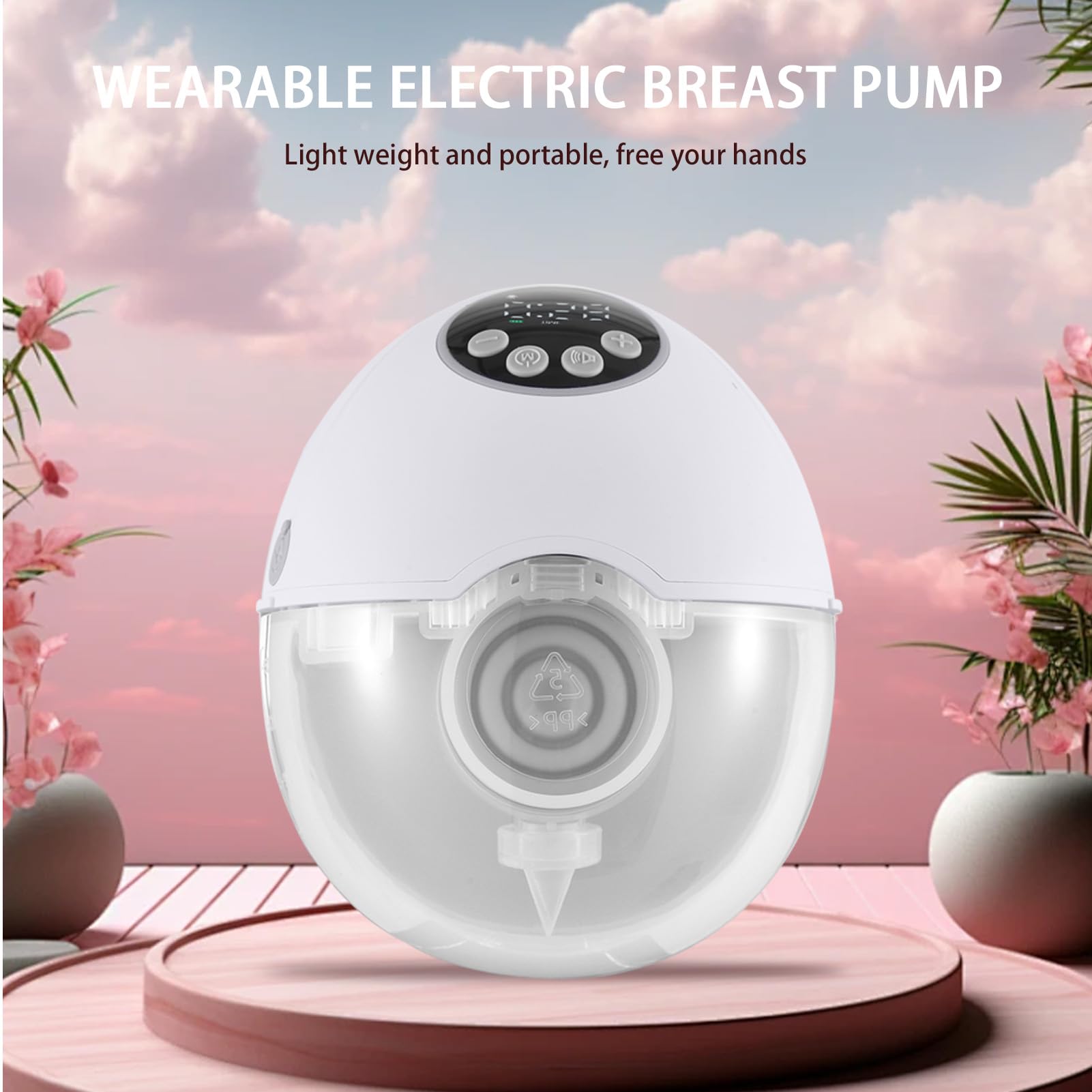 Luocute Tiralatte Indossabile, Tiralatte Elettrico a Mani Libere con 4 modalità 12 Livelli, Doppia Flangia Sigillata, Senza BPA, capacità 160 Ml, Batteria Integrata da 1200 MAh, per (Pompa singola)
