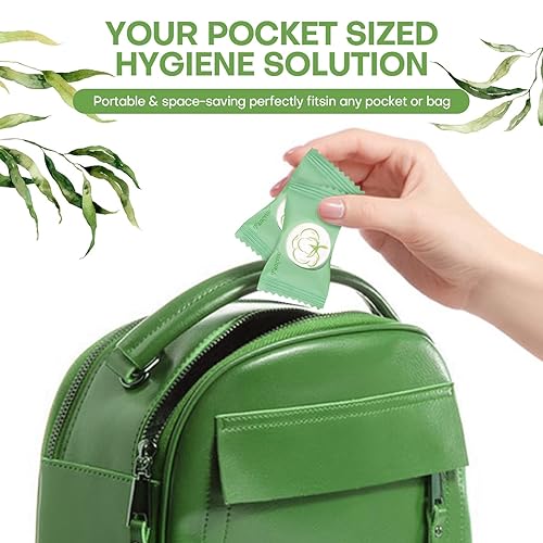 Miniatura 5 de Toallas comprimidas de 9 x 7.5 pulgadas, 100 piezas envueltas individualmente, mini toalla desechable para monedas, tamaño de viaje, toallas de