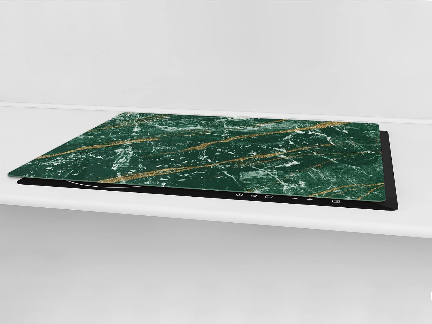 Gigantic Worktop saver - Tempered GLASS Cutting Board; MEASURES: SINGLE: 80 x 52 cm (31,5” x 20,47”); DOUBLE: 40 x 52 cm (15,75” x 20,47”); DD31 Marbles 1 Series