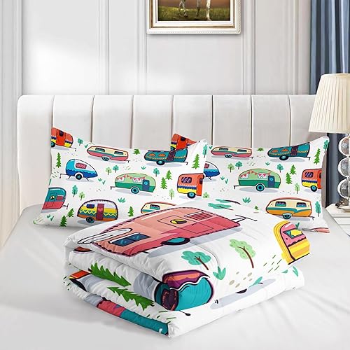Miniatura 10 de HOSIMA Juego de edredón y juegos de ropa de cama con estampado de animales en 3D para decoración de habitación de niñas, edredón de caballo y patrón