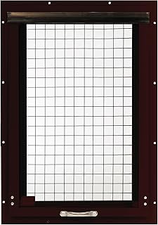 Chicken Coop Window 14" W x 21" H, Flush Mount Tilt Out Brown for Chicken Coops, Sheds, and Playhouses 1 PK (WCC1421BR-BX1)