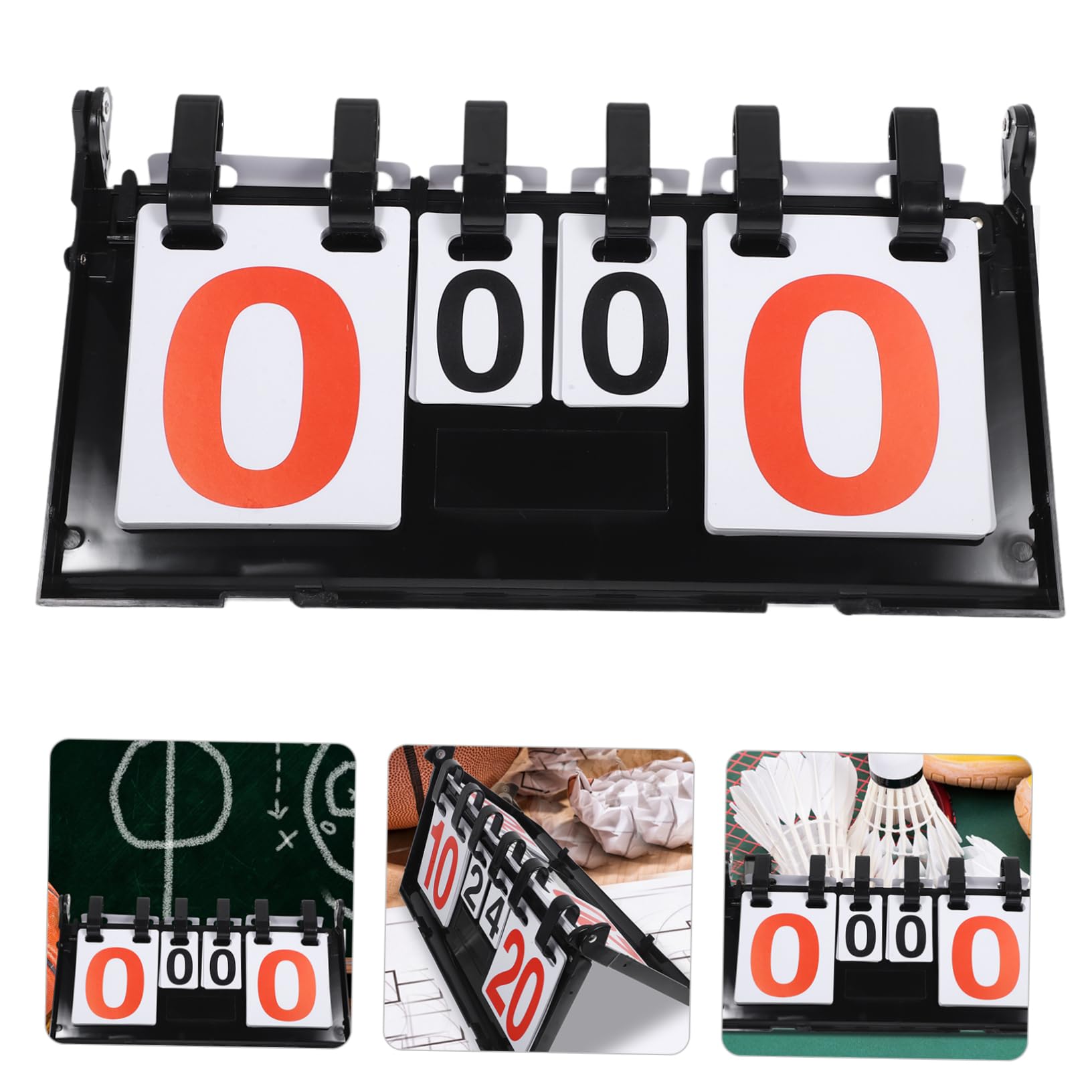 BELLIFFY Basketball Scoreboard Multi-Functional Scoreboard Competition Scoreboard Tennis Scorekeeper Sturdy Plastic Material