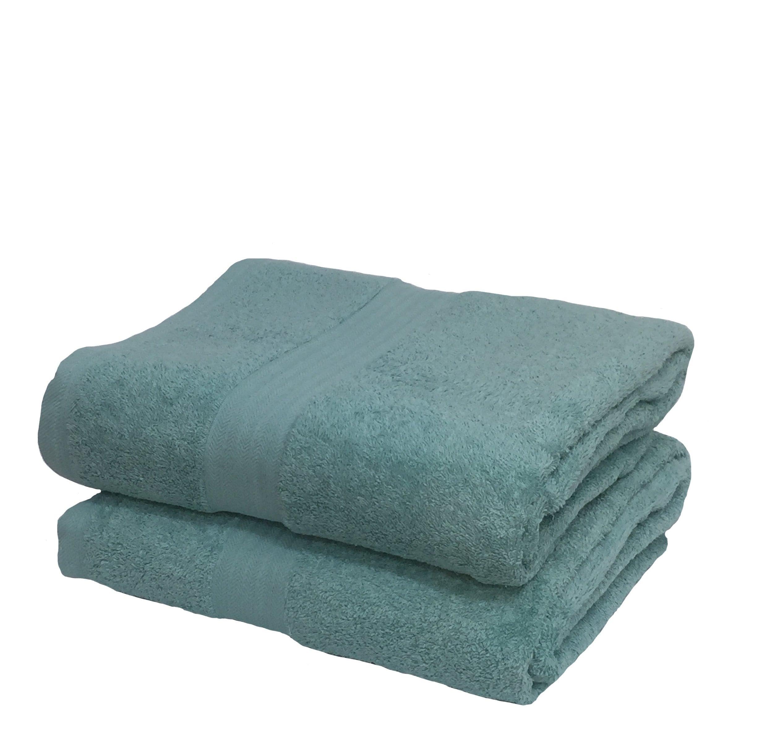 HomeHarmony Pair Of Luxury Egyptian Cotton 550gsm Bath Sheets (Seafoam)