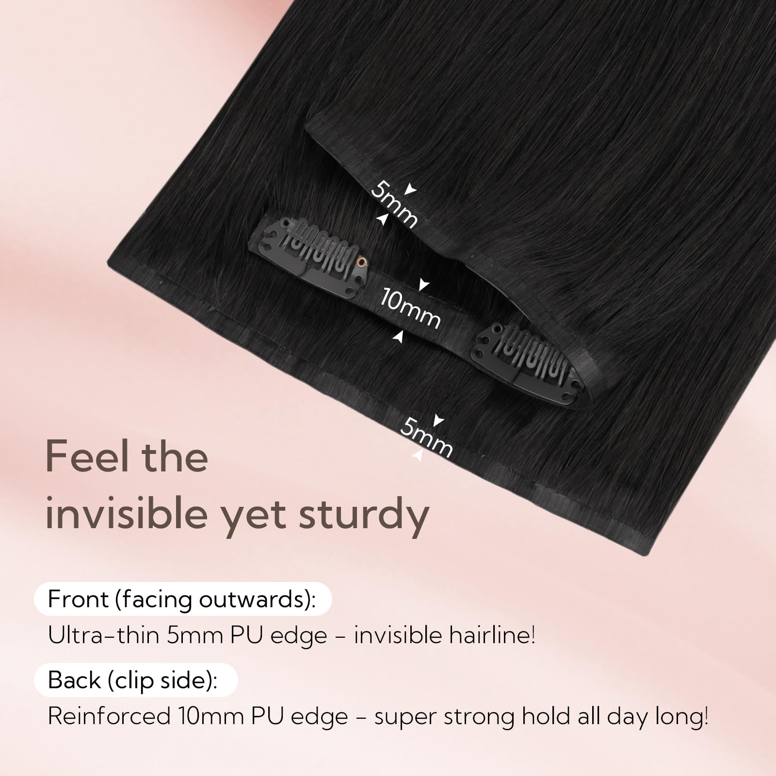 hotbanana Seamless Clip in Hair Extensions - Image 3