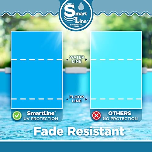 Miniatura 10 de Smartline - Revestimiento redondo estilo superpuesto de diversos grosores vinilo virgen diseñado para albercas sobre el suelo con valla de acero