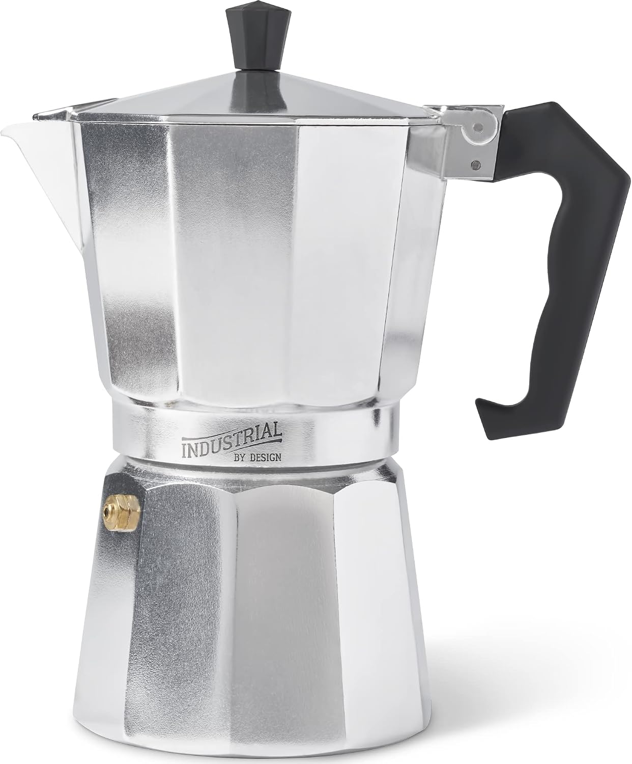Stovetop Espresso Maker, Italian Coffee Maker, & Cuban Coffee Maker for Strong Freshly Brewed Espresso Coffee - Perfect Camping Espresso Maker & for Brewing at Home - 6-Cup Moka Pot (Silver)