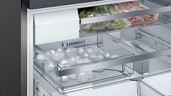 Bosch B36CT80SNB 36 800 Series French Door Refrigerator with 20.8 cu. ft. Capacity, FarmFresh System, VitaFreshPro, LED Lighting and MultiAirFlow (Black Stainless Steel)