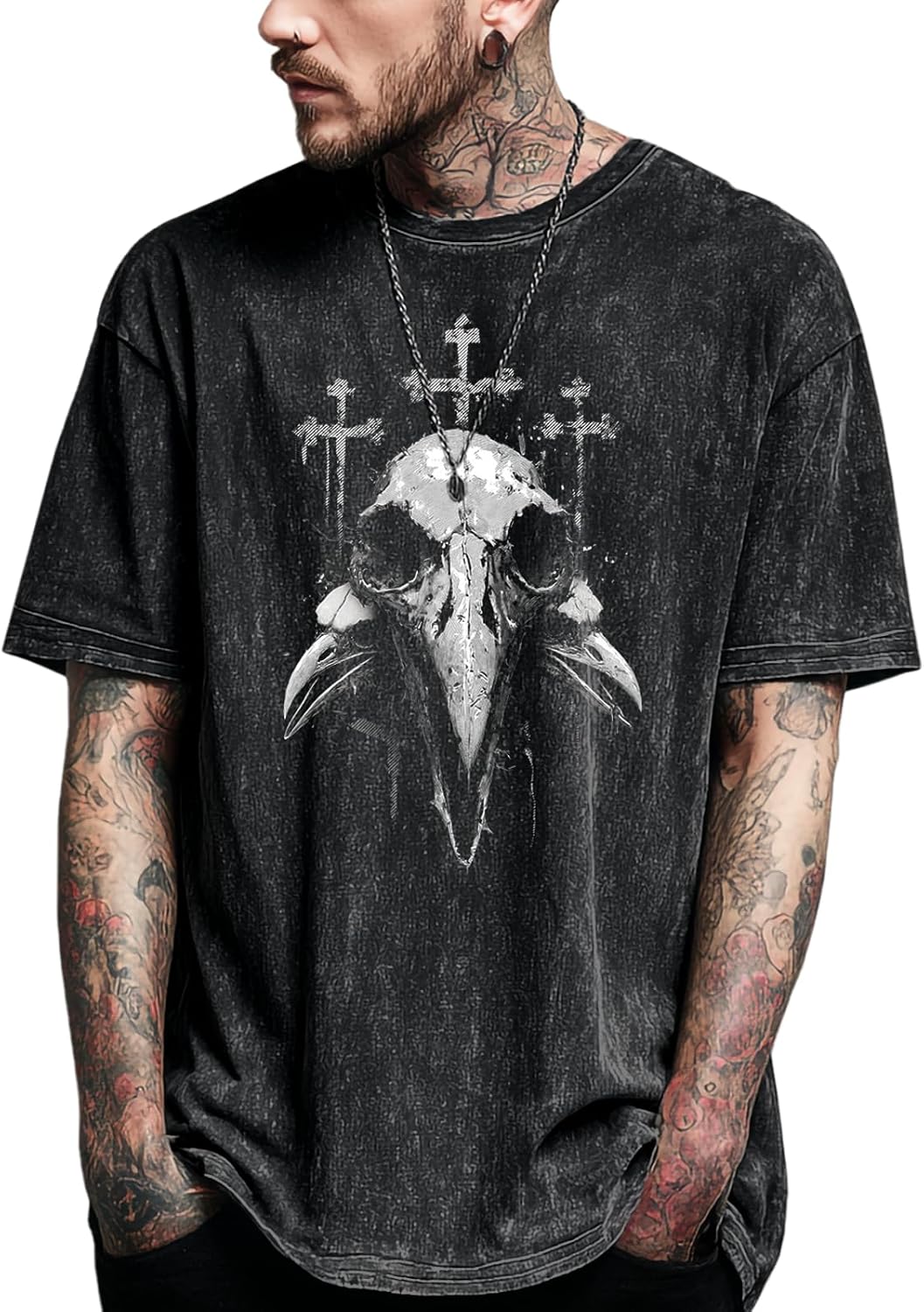 domirica Tshirts for Men Cool Summer Outdoor Streetwear Short Sleeve Big and Tall Quick Dry Undershirts Trendy Clothes