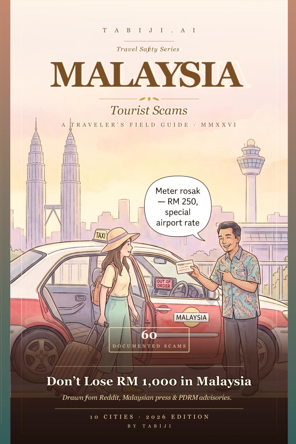 Malaysia Tourist Scams 2026: 60 Real Scams Across Kuala Lumpur, Penang, Melaka, Kota Kinabalu & 6 More Cities — Drawn from Reddit, Malaysian Press & PDRM Advisories