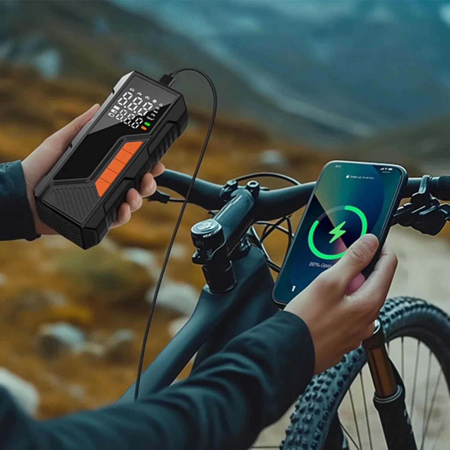 Inflador Ruedas Coche Compresor de aire inalámbrico portátil de 150PSI, medidor de neumáticos para bicicleta y coche, pelotas deportivas para motocicleta, luz LED Compresores de aire portátiles