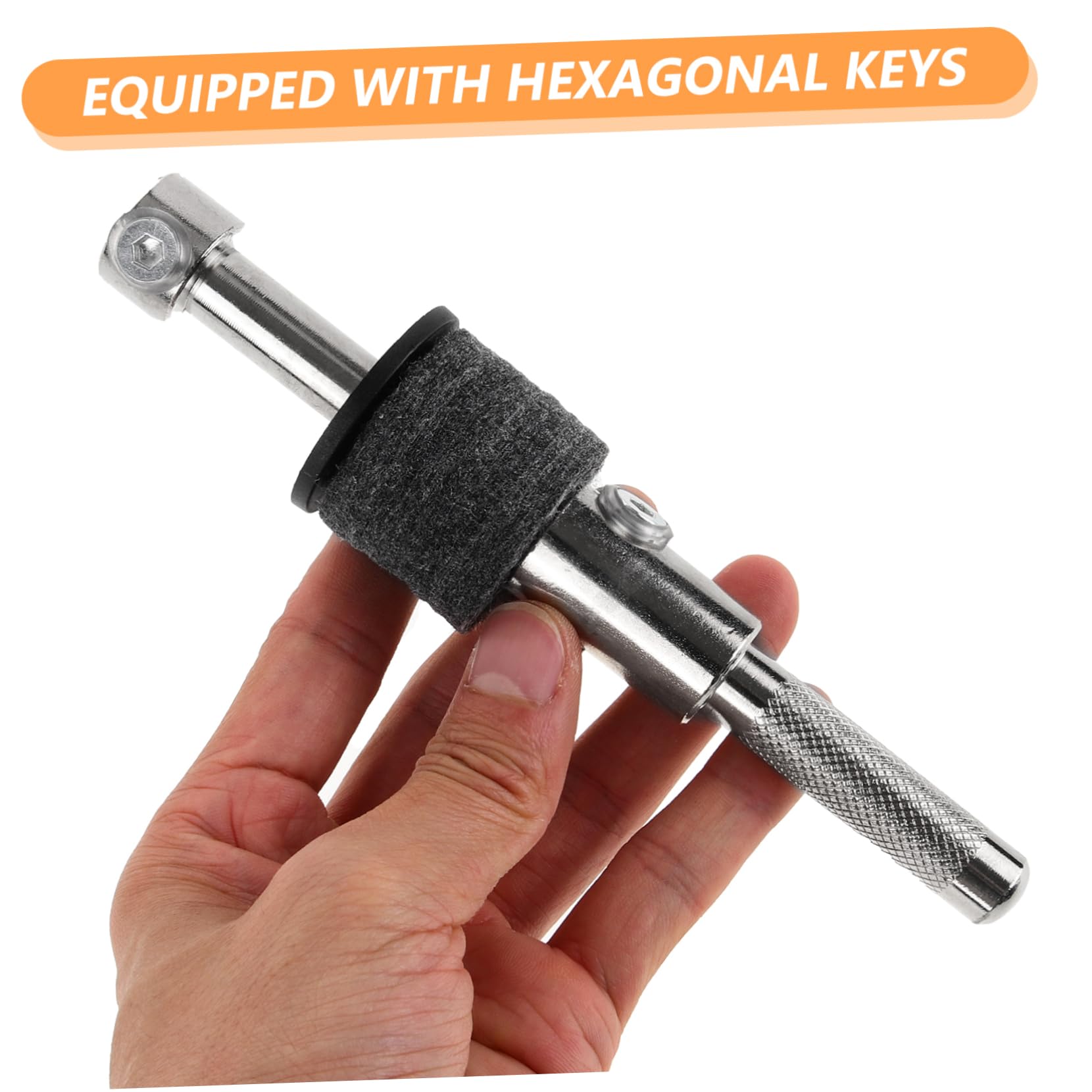 ibasenice Cymbal Tools Drum Set Accessory Compact Arm for Cymbals Easy to Install Felt -saving Design