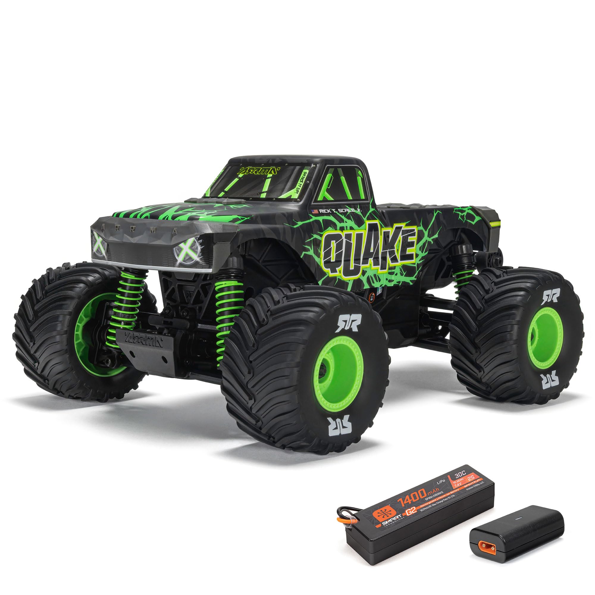 Amazon.com: ARRMA RC Truck 1/16 Quake GROM 4X4 RTR Brushed Monster
