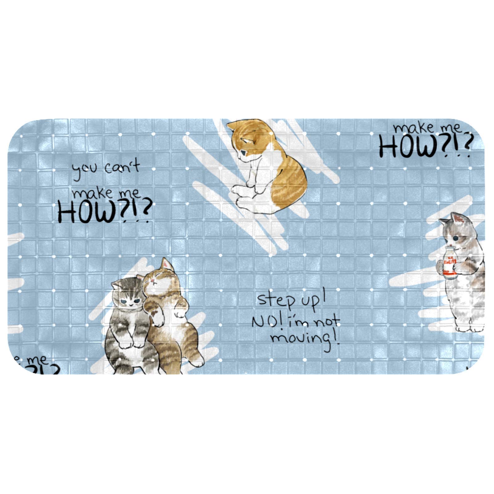 Alfombrilla de ducha antideslizante Bennigiry para cuidar a tus hijos con adorables gatos