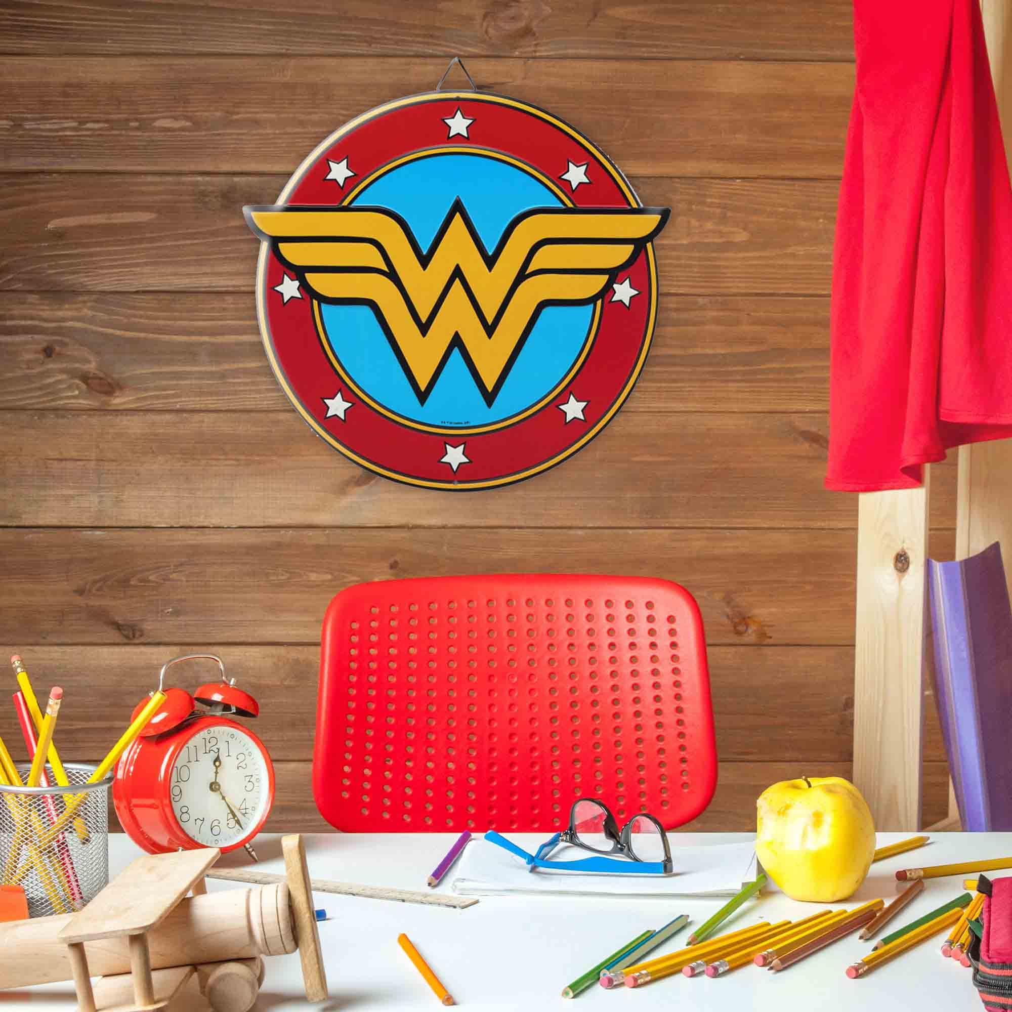 Portachiavi Ufficiale DC Comics Wonder Woman | Logo Metallico Con Anello Robusto | Gadget Supereroi - 3