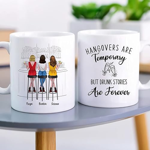 Miniatura 51 de Gossby Taza de café personalizada para hermana, regalo personalizado con diseño, nombre, 11 onzas, 15 onzas, cumpleaños, Navidad, regalo de larga 3